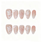 Pink Floral Blossom Press-On Nails