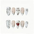 Gothic Sacred Heart Press-On Nails