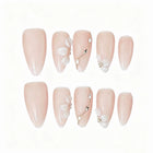 Blush Petal Chain Almond Press-On Nails