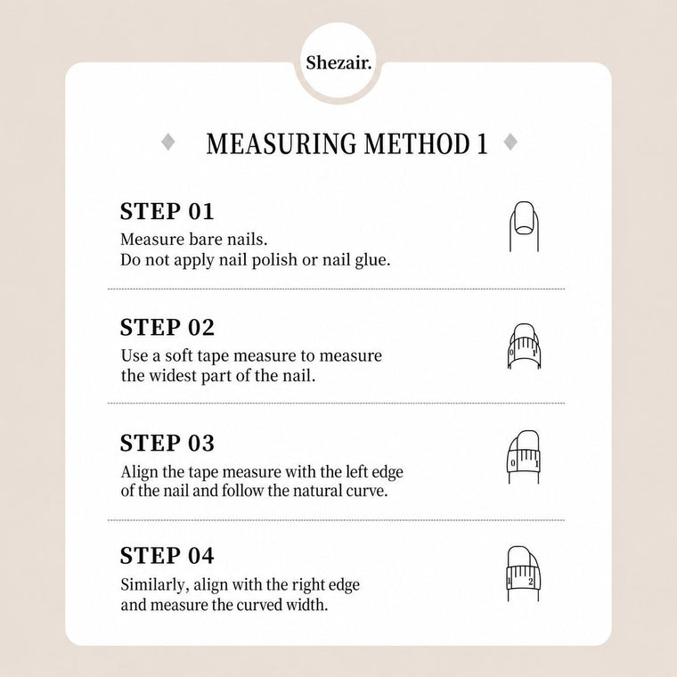 How to measure your nail size - Step by step guide
