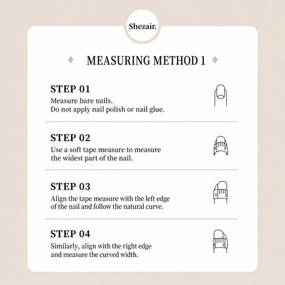 How to measure your nail size - Step by step guide