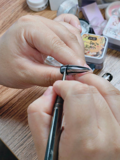 Shezair handcrafted press-on nails process