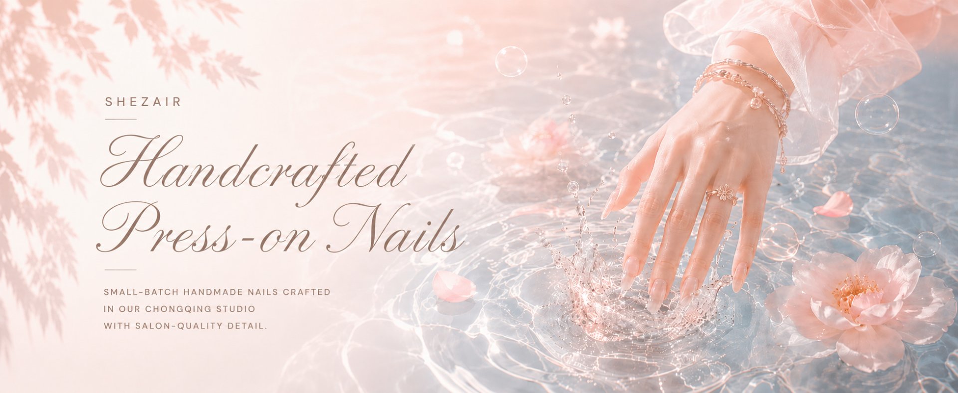 Shezair handcrafted press-on nails
