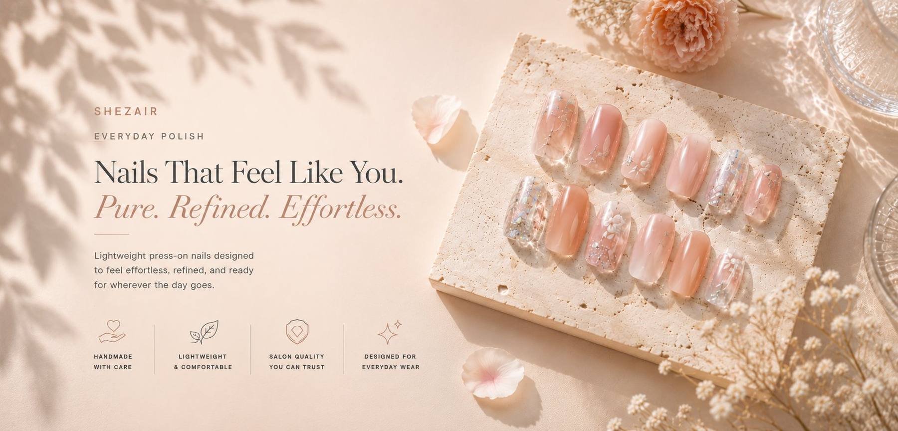 Shezair editorial press-on nails